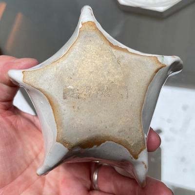 Plaster Plaque, Small Pinched Pottery Vase, Raku Piece