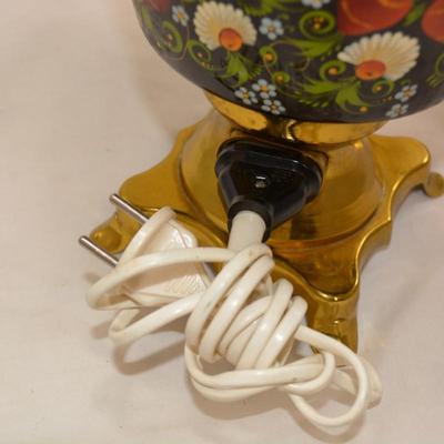 Hand Painted Electric Russian Samovar 15"x11"