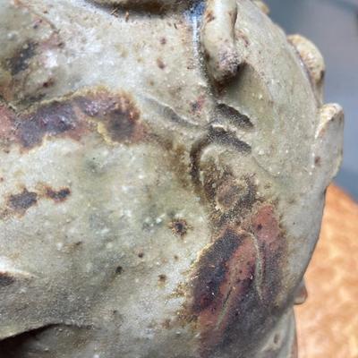 Unusual Hanging Pottery Planter with Face