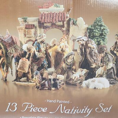 13 piece  nativity set