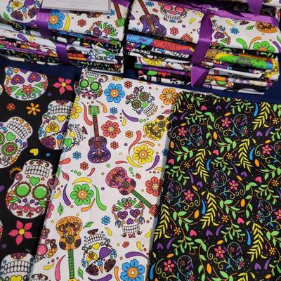 10 Fat Quarters Sugar Skulls Bundles