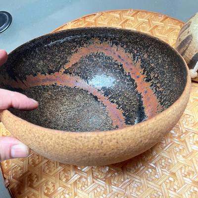 Art Bowl Signed PK Brown