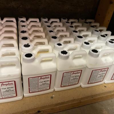 Shelf 15 Angelus Acrylic leather Paint 90 Pint Bottles B&W
