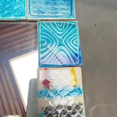 Mirror with Ceramic Art Tiles