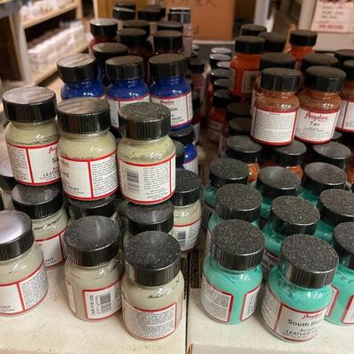 Shelf 18 Inventory Angelus Acrylic Leather Paint Approximately 1,200 One Ounce Bottles