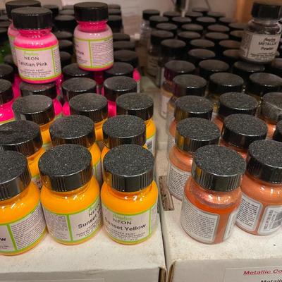 Shelf 18 Inventory Angelus Acrylic Leather Paint Approximately 1,200 One Ounce Bottles