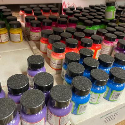Shelf 18 Inventory Angelus Acrylic Leather Paint Approximately 1,200 One Ounce Bottles