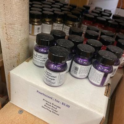 Shelf 18 Inventory Angelus Acrylic Leather Paint Approximately 1,200 One Ounce Bottles