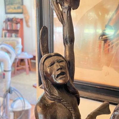 Large Remington Bronze "Scalp"