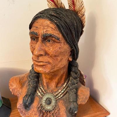 Vaughn Kendrick Art Sculpture Indian Bust