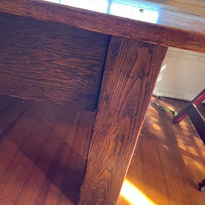 Vintage Slab Window Table 70"