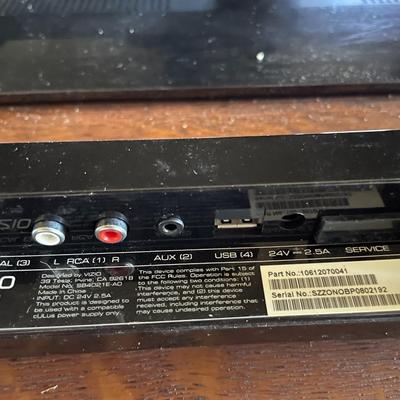 60" Visio Television with Sound Bar