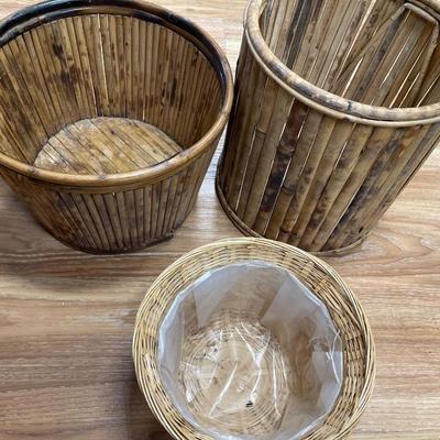 Bamboo flower pots