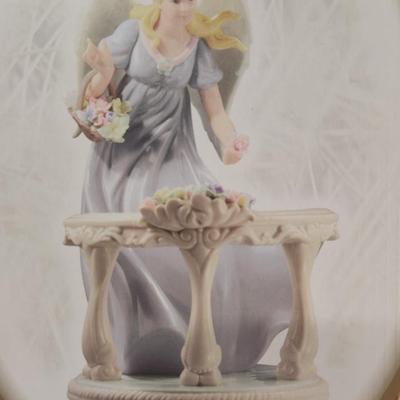 Hand painted porcelain angel