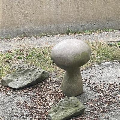 Stone Mushroom (heavy!) as pictured in courtyard.