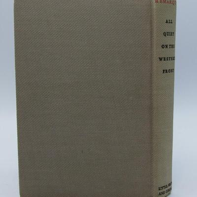All Quiet on the Western Front 1929 First Printing Vintage War Military Experiences Novel Book
