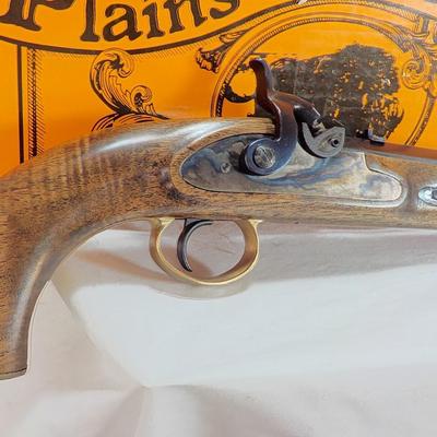 Lymans Plains precussion black powder 50cal. pistol. ( NEW). . est. $110 to $300.