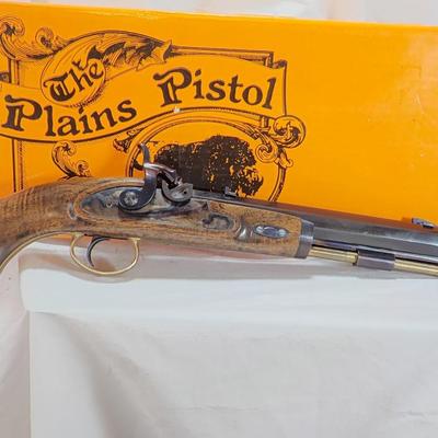 Lymans Plains precussion black powder 50cal. pistol. ( NEW). . est. $110 to $300.