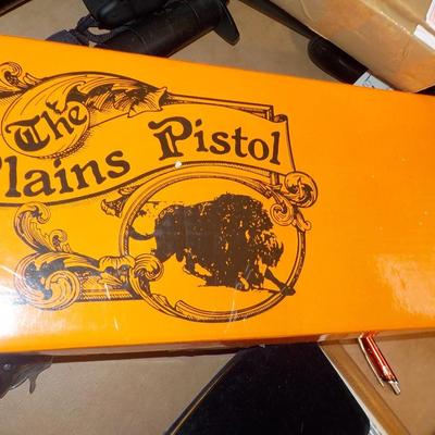 Lymans Plains precussion black powder 50cal. pistol. ( NEW). . est. $110 to $300.