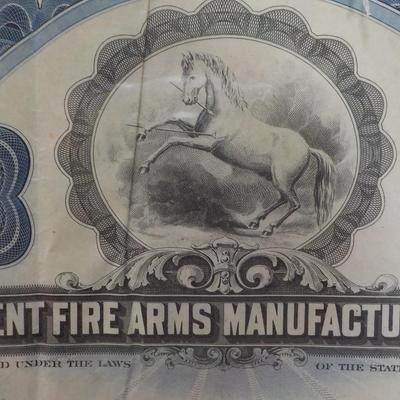 Colt's first certificate of stock in the 1950's. est. $10 to $30.
