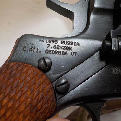 Russian IZHEVSK , M 1895 CCCP 7.62 x 38R Nagant revolver & accessories.est. $150 to $420.