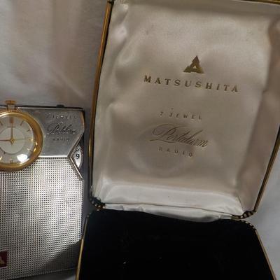 Matsushita (Panosonic)  t-92 Porta Alarm (seiko) radio & Clock..est $100 to $300.