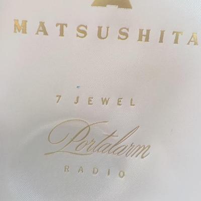 Matsushita (Panosonic)  t-92 Porta Alarm (seiko) radio & Clock..est $100 to $300.