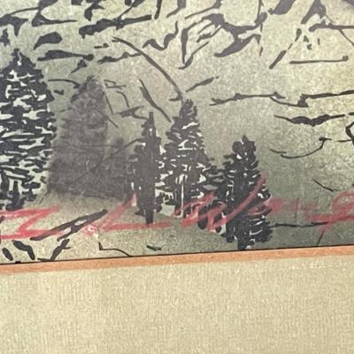 This is a large piece signed Wang. Itâ€™s an artist proof.