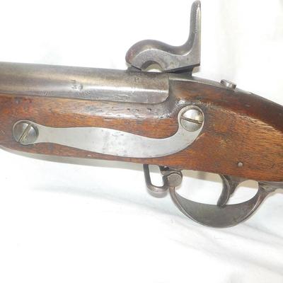 Real 1833 Hall Musketoon rifle Middletown Ct, .58 cal., smooth bore.est $400 to $800.