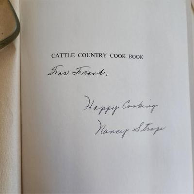 Cattle Country Cook Book by Nancy Strope - Autographed