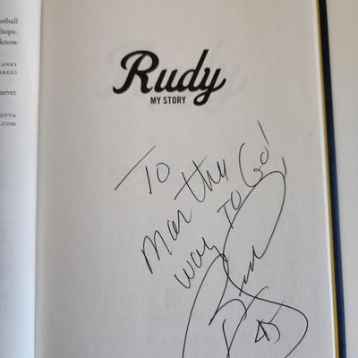 Rudy, My Story - by Daniel "Rudy" Ruettiger - Autographed