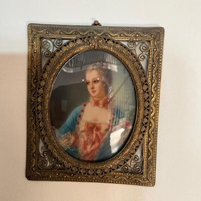F2225 Lot of Three Antique Hand painted Portraits