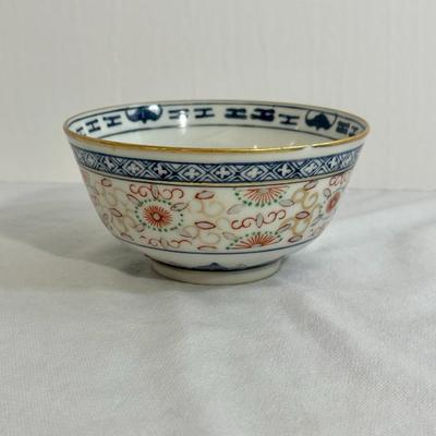 1950's Chinese Symbols Rice Bowls in Original Packaging