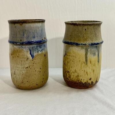 Vintage Stoneware Pottery Tumblers