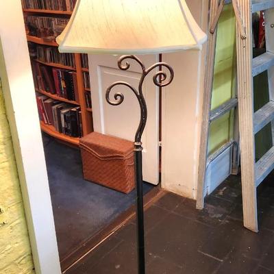 Lot #57  Contemporary Metal Floor Lamp