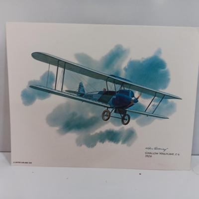 United Airlines 1926 Swallow Mailplane C-6 Airplane Plane Aviation Airport Print