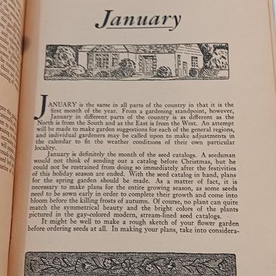 Three vintage booklets - Longfellow Birthday Book 1906 - Ladies Almanac 1960 - and Flower Calendar 1948