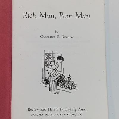 Two RARE books / Bindings Rich Man, Poor Man & The Chickadees Come and other Poems Signed - First Edition - 1977