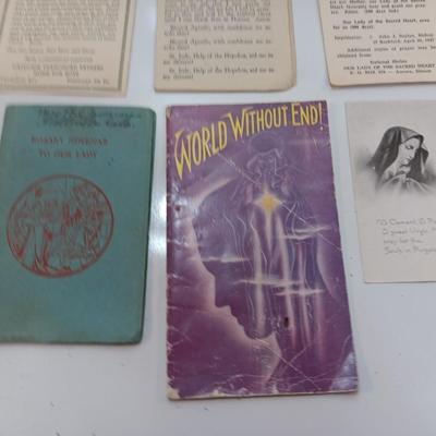 Large lot of Vintage Prayer cards- booklets - pamphlets Catholic Religious cards