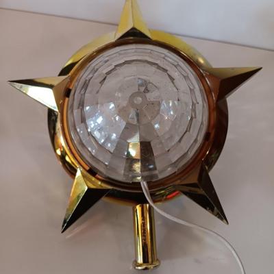 Vintage Bradford Christmas Tree Topper Spinner Motion Lamp