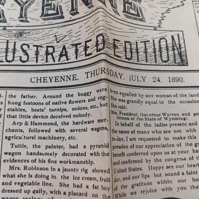 Vintage Wyoming Maps pamphlets and Centennial newspaper - Cheyenne - Laramie