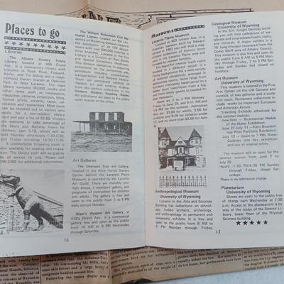 Vintage Wyoming Maps pamphlets and Centennial newspaper - Cheyenne - Laramie