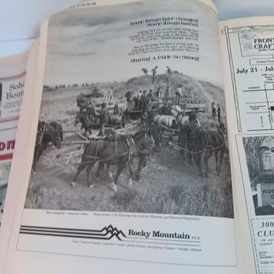 Vintage Wyoming Maps pamphlets and Centennial newspaper - Cheyenne - Laramie