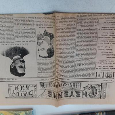 Vintage Wyoming Maps pamphlets and Centennial newspaper - Cheyenne - Laramie