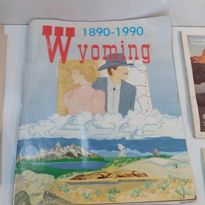 Vintage Wyoming Maps pamphlets and Centennial newspaper - Cheyenne - Laramie