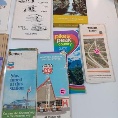 Vintage Colorado maps - Pamphlets - Travelscope and more