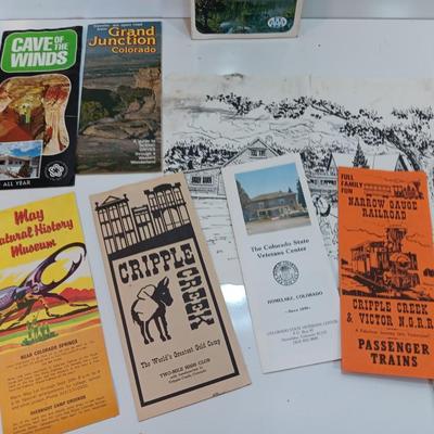 Vintage Colorado maps - Pamphlets - Travelscope and more