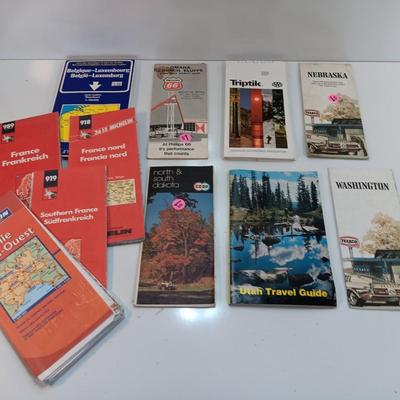 Vintage maps from places around the world - states and countries