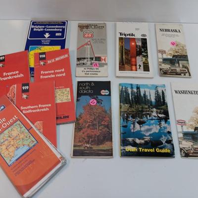 Vintage maps from places around the world - states and countries