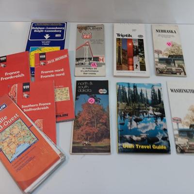 Vintage maps from places around the world - states and countries